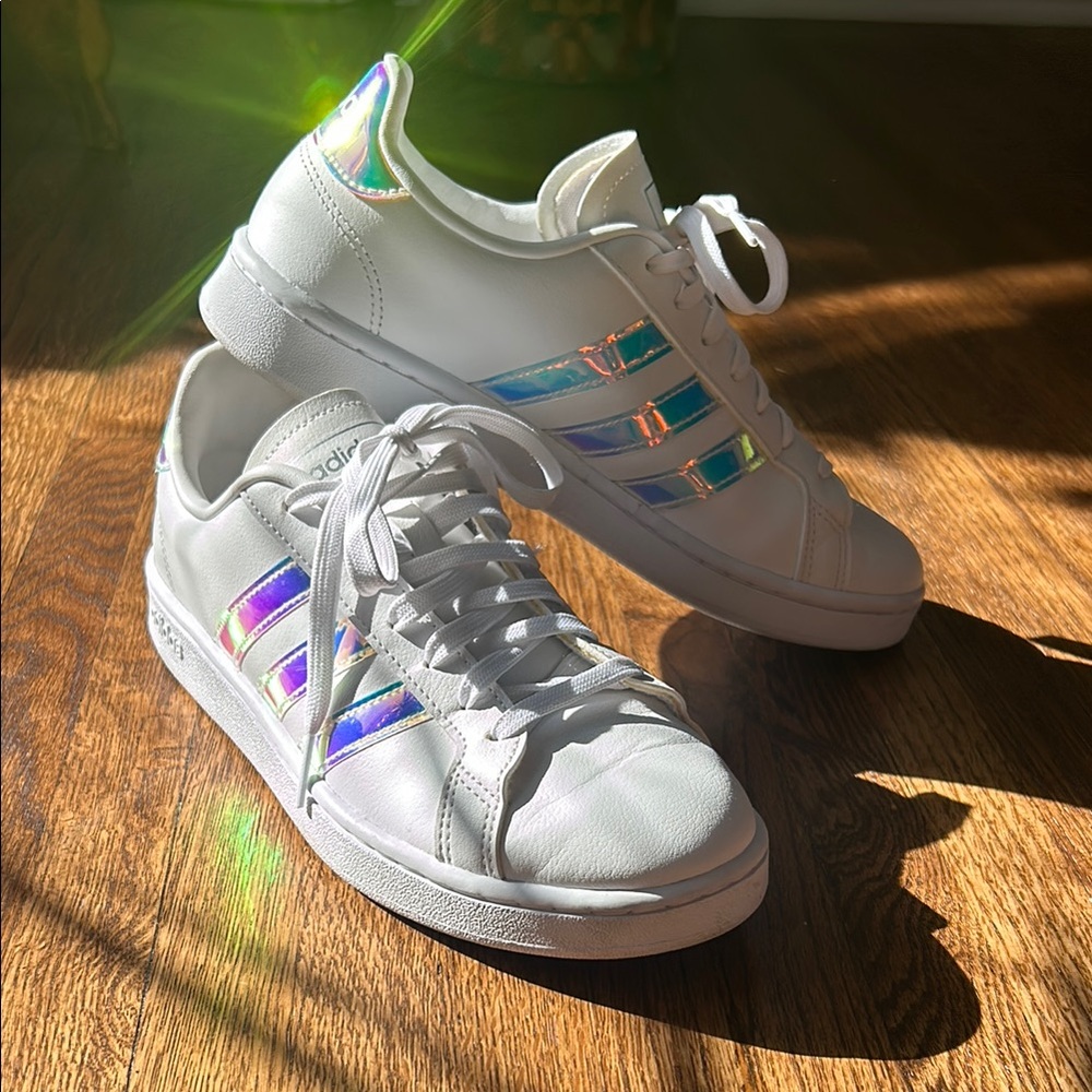 Adidas Grand Court Silver Mint shoes 8.5